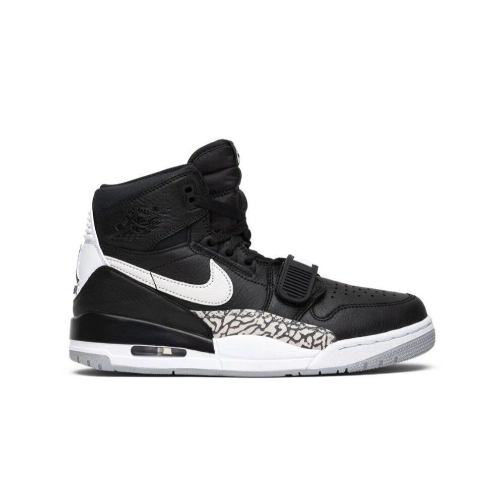 Nike Jordan Legacy 312 Black Cement Av3922-001 Sneakers Size 7.5
